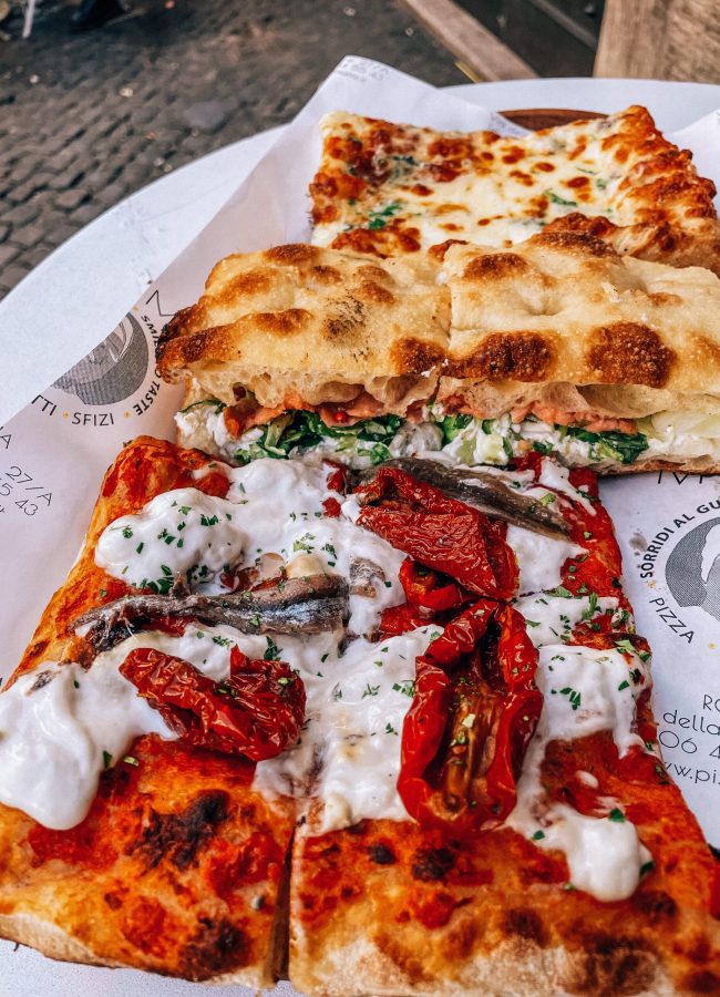breakfast pizza, reggeli, pizza, fociacca pizza, finom reggeli, Róma, legjobb reggelizőhely, római, fociacca szendvics, legjobb pizza Rómában, Róma utazás